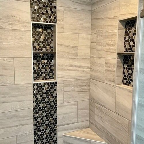 Custom shower in Greencastle, IN from Hicks & Sons Floor Coverings